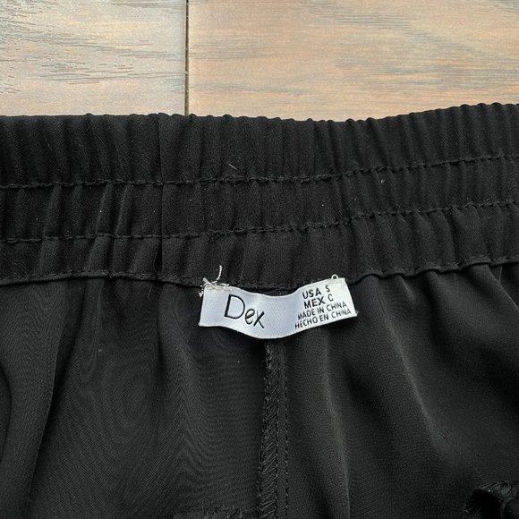Dex Wide Leg Cropped Pants with side slits - Picture 3 of 5